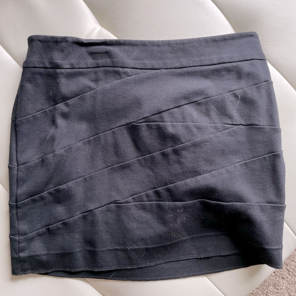 Black Bandage Mini Skirt